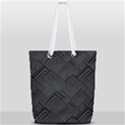 Diagonal Square Black Background Full Print Rope Handle Tote (Small) View1