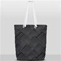 Diagonal Square Black Background Full Print Rope Handle Tote (Small) View2