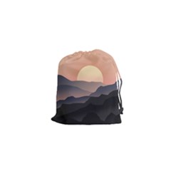 Sunset Sky Sun Graphics Drawstring Pouch (xs) by HermanTelo