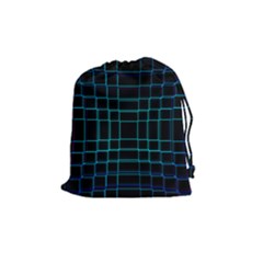 Texture Lines Background Drawstring Pouch (medium) by HermanTelo