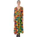Background Colorful Abstract Button Up Boho Maxi Dress View1