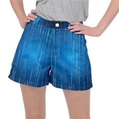 Abstract Rain Space Ripstop Shorts by Bajindul