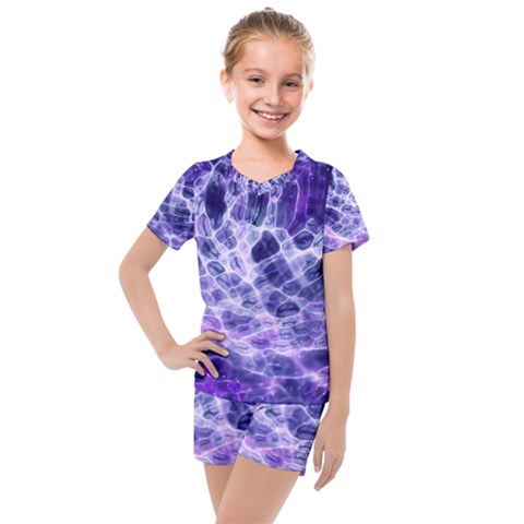 Abstract Space Kids  Mesh Tee And Shorts Set by Bajindul