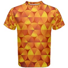 Background Triangle Circle Abstract Men s Cotton Tee by Bajindul
