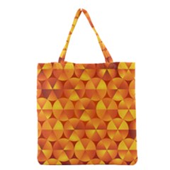 Background Triangle Circle Abstract Grocery Tote Bag by Bajindul