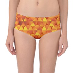 Background Triangle Circle Abstract Mid-waist Bikini Bottoms by Bajindul