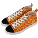 Background Triangle Circle Abstract Men s Mid-Top Canvas Sneakers View2