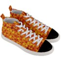 Background Triangle Circle Abstract Men s Mid-Top Canvas Sneakers View3