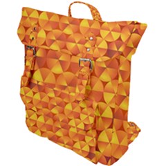 Background Triangle Circle Abstract Buckle Up Backpack by Bajindul