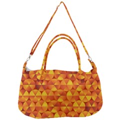 Background Triangle Circle Abstract Removal Strap Handbag by Bajindul