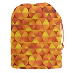 Background Triangle Circle Abstract Drawstring Pouch (xxxl) by Bajindul