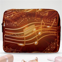 Music Notes Sound Musical Love Make Up Pouch (large) by Bajindul