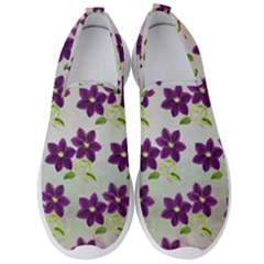 Purple Flower Men s Slip On Sneakers by Bajindul