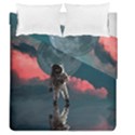 Astronaut Moon Space Planet Duvet Cover Double Side (Queen Size) View2