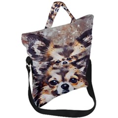 Chihuahua Dog Cute Pets Small Fold Over Handle Tote Bag by Pakrebo
