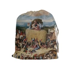 Heronimus Bosch The Haywagon 2 Drawstring Pouch (xl) by impacteesstreetwearthree