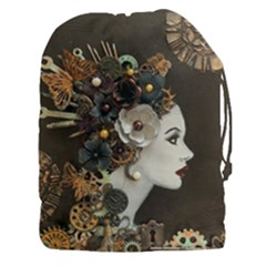Mechanical Beauty  Drawstring Pouch (xxxl) by CKArtCreations