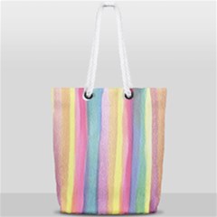 Watercolour Watercolor Background Full Print Rope Handle Tote (small) by Pakrebo
