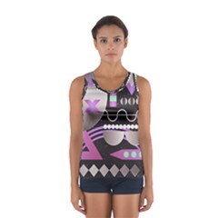 Background Abstract Geometric Sport Tank Top  by Pakrebo