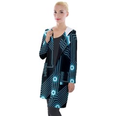 New Technology - Dark Hooded Pocket Cardigan by WensdaiAmbrose