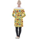 Crabs Pattern Longline Hooded Cardigan View2