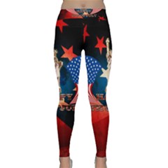 Happy 4th Of July Classic Yoga Leggings by FantasyWorld7