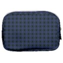 Argyle Dark Purple Black Pattern Make Up Pouch (Small) View2