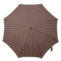 Ornate Oval  Pattern Yellow Blue Hook Handle Umbrellas (Small) View1