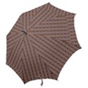 Ornate Oval  Pattern Yellow Blue Hook Handle Umbrellas (Small) View2