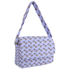 Kawaii Dougnut Blue Pattern Courier Bag by snowwhitegirl