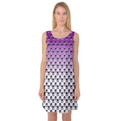 Forest Girl Gradient Purple Sleeveless Satin Nightdress by snowwhitegirl