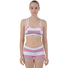 Transgender Pride Flag Perfect Fit Gym Set