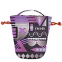 Background Abstract Geometric Drawstring Bucket Bag View2