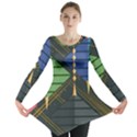 Background Colors Non Seamless Long Sleeve Tunic  View1