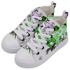 Horse Animal World Green Kids  Mid-top Canvas Sneakers by BangZart