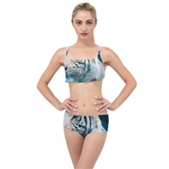 White Tiger Layered Top Bikini Set by snowwhitegirl