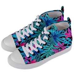 Leaves  Women s Mid-top Canvas Sneakers by Sobalvarro