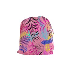Leaves Drawstring Pouch (medium) by Sobalvarro