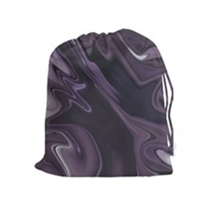 Purple Marble Digital Abstract Drawstring Pouch (xl) by Pakrebo