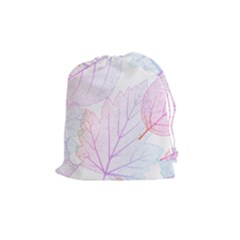 Beautiful Autumn Leaves Vector Seamless Pattern 02 Drawstring Pouch (medium) by Sobalvarro