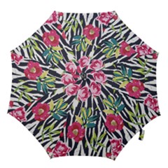 Seamless Flower Patterns Vector 01 Hook Handle Umbrellas (large) by Sobalvarro