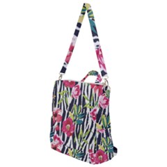 Seamless Flower Patterns Vector 01 Crossbody Backpack by Sobalvarro