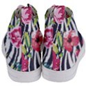 Seamless Flower Patterns Vector 01 Women s Mid-Top Canvas Sneakers View4