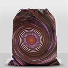 Fractal Waves Pattern Design Drawstring Bag (small) by Pakrebo