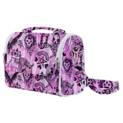 Pink Scene Kid Sketches Satchel Shoulder Bag by ArtistRoseanneJones