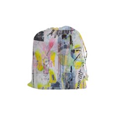 Graffiti Graphic Drawstring Pouch (medium) by ArtistRoseanneJones