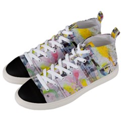 Graffiti Graphic Men s Mid-top Canvas Sneakers by ArtistRoseanneJones