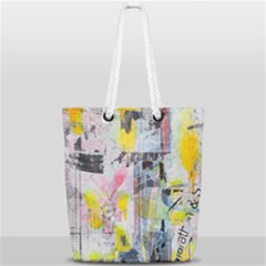 Graffiti Graphic Full Print Rope Handle Tote (small) by ArtistRoseanneJones