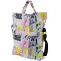 Graffiti Graphic Fold Over Handle Tote Bag View2