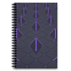 Futuristic Pyramids Perspective 5 5  X 8 5  Notebook by Pakrebo